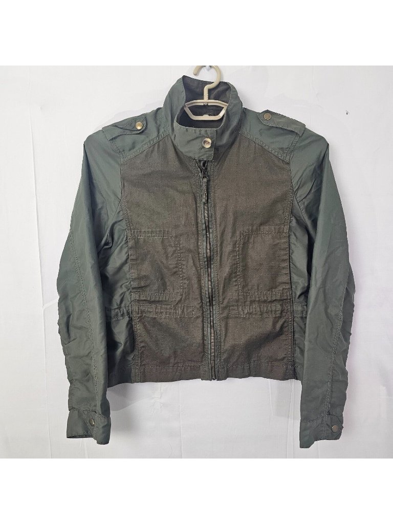 Read Lucky Brand Jacket Womens Large 06Kh1 Military Style Army Green Outdoors